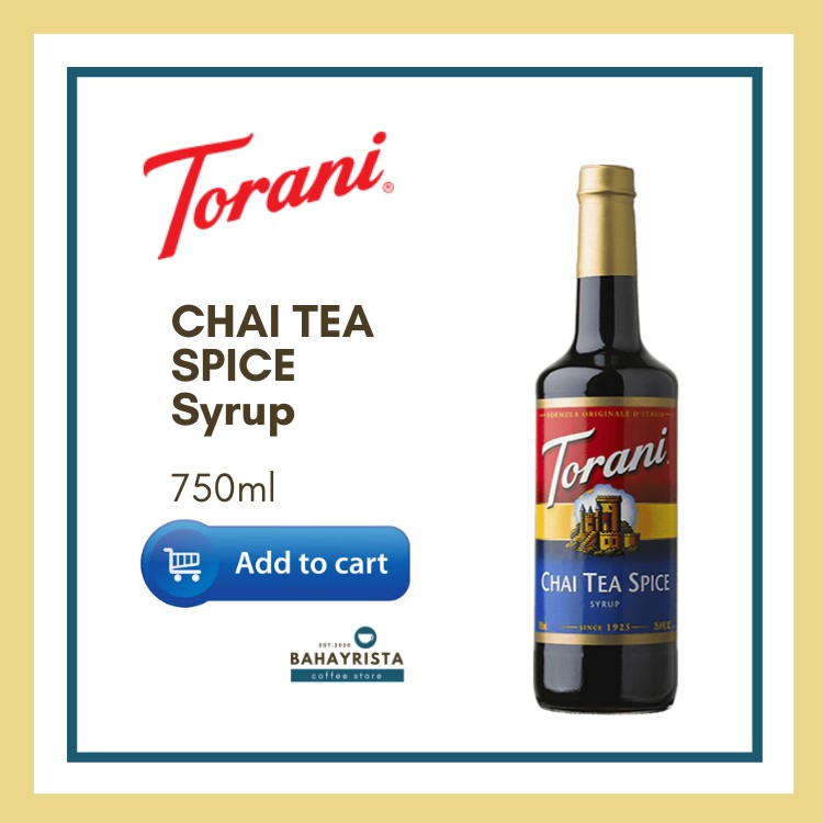 Torani CHAI TEA SPICE Syrup 750ml Mandaluyong Branch Shopee Philippines
