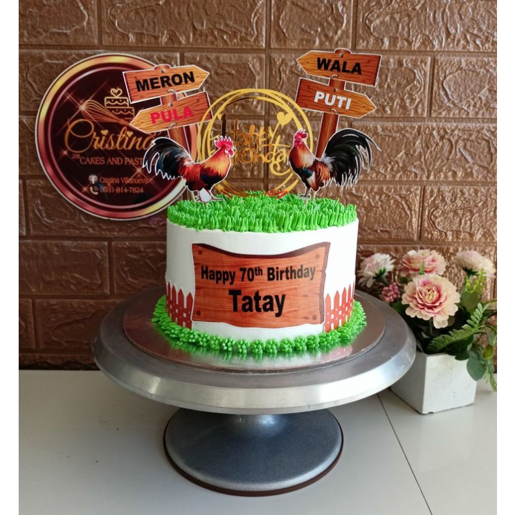 Sabong Customized Cake Topper Shopee Philippines