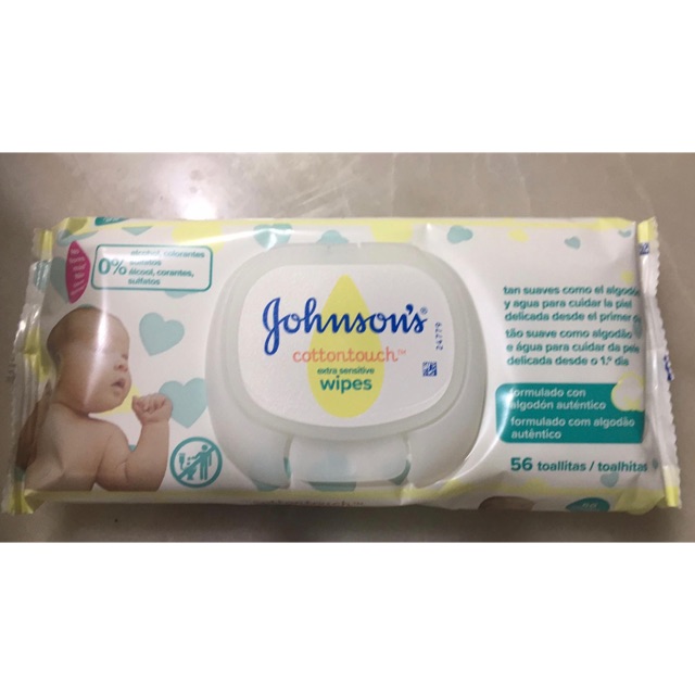 johnson's cotton touch extra sensitive baby wipes