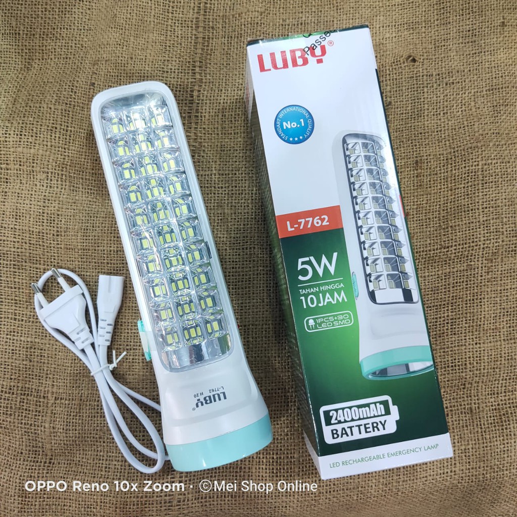 Emergency Flashlight Luby L7762 5 Watt 10 Hours Shopee Philippines
