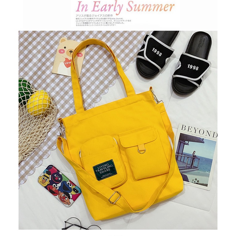 No.106 Korean design Canvas Bag Katsa Sling bag Shoulder Crossbody tote