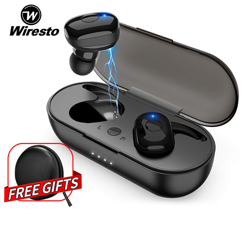 wiresto true wireless earbuds mini bluetooth earphone