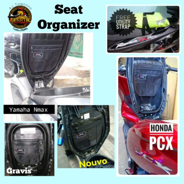 IMMortal Seat Organizer for Nmax/PCX/Gravis/Nouvo Z | Shopee Philippines