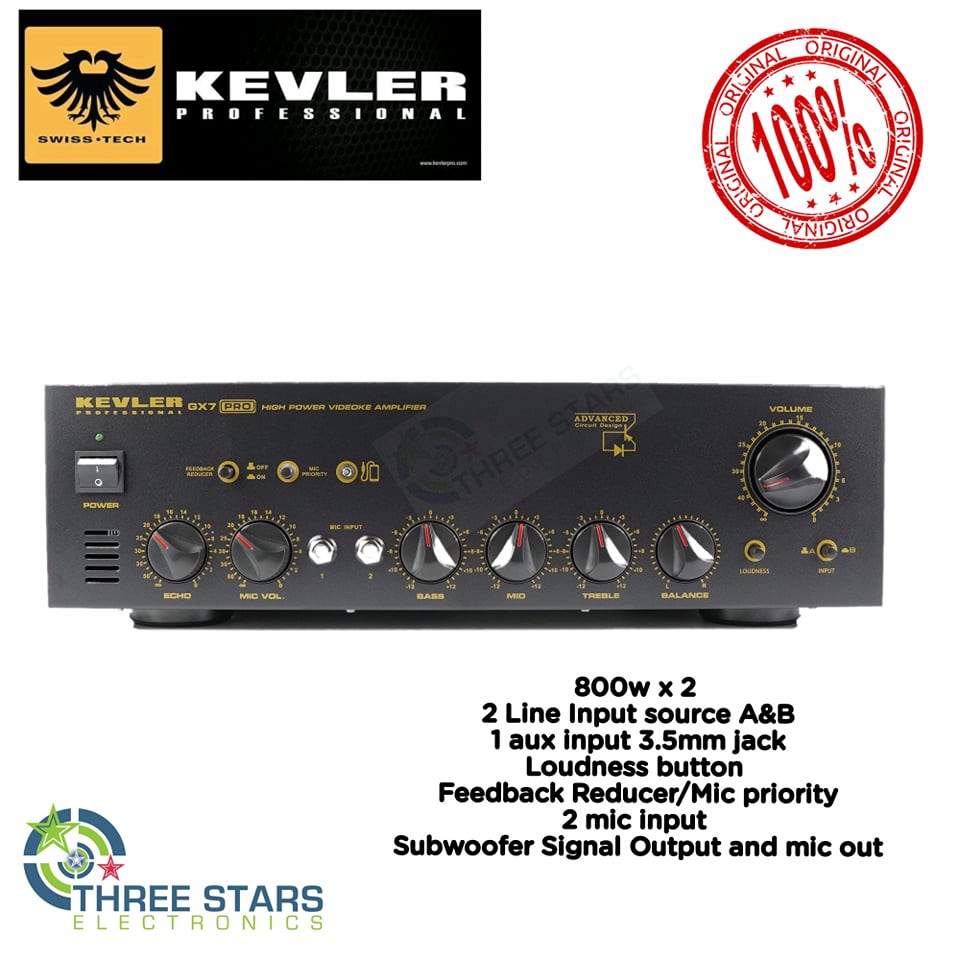 Kevler Gx7 Pro High Power Videoke Amplifier 800w X 2 Gx 7 Gx 7 Gx7pro Gx 7pro Gx 7pro Shopee Philippines