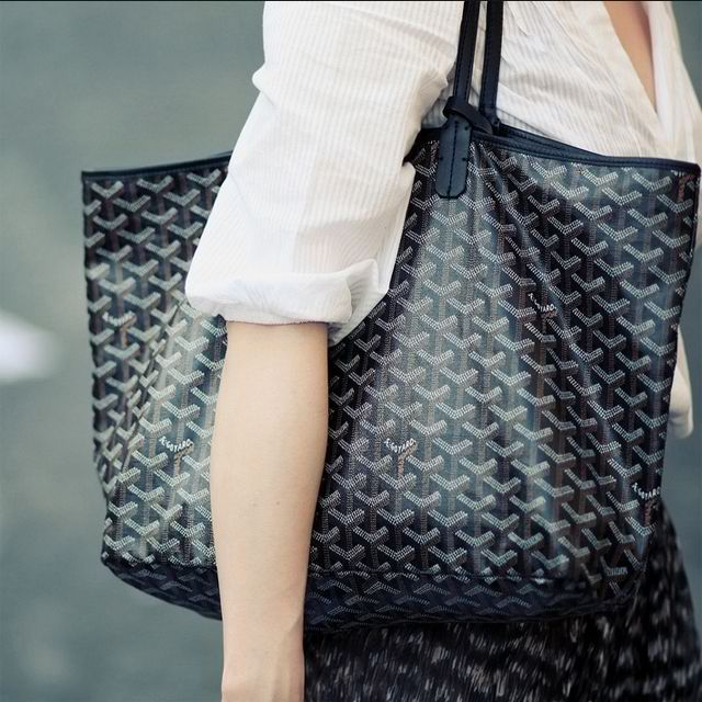 goyard tote bag black