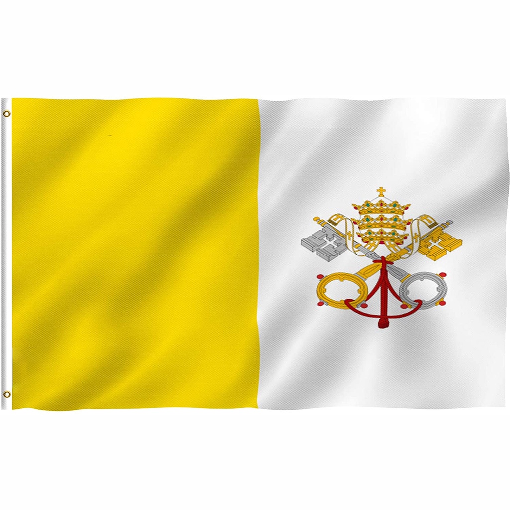 Vatican Flags 3 x 5ft Vatican Polyester Flags Vatican Pope Flags ...