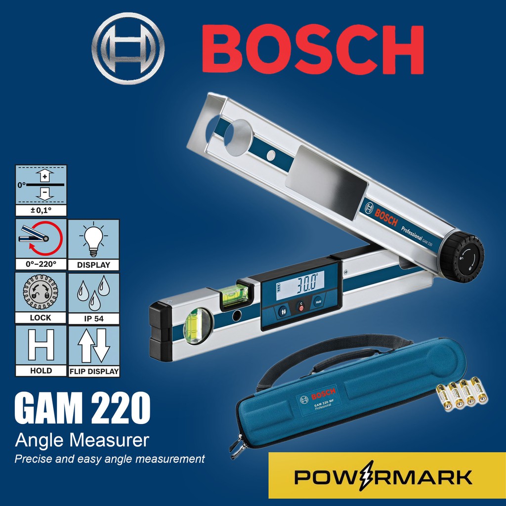 Bosch Gam 2 Angle Measurer Measuring Tool Powermark Bmt Shopee Philippines