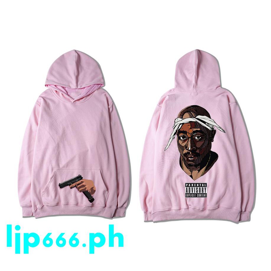 pink tupac hoodie