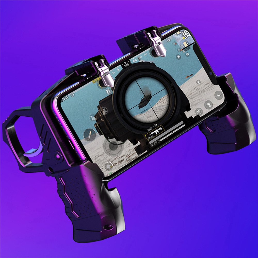 K21 Pubg Cod Mobile Controller L1r1 Gamepad Joystick For Iphone Android 4 7 6 5 Inch Trigger Design Shopee Philippines