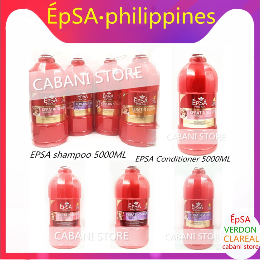 EPSA PROHAIR Keratin Essence Shampoo 1116 Conditioner 1117 5L Shopee