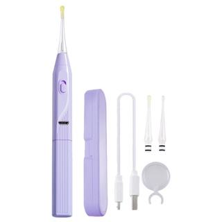 SOME Electric Safety Painless Ear Cleaning Tool for Adults Kids Vacuum Earwax Remover with LED Light Ear Wax Removal Cleaner
