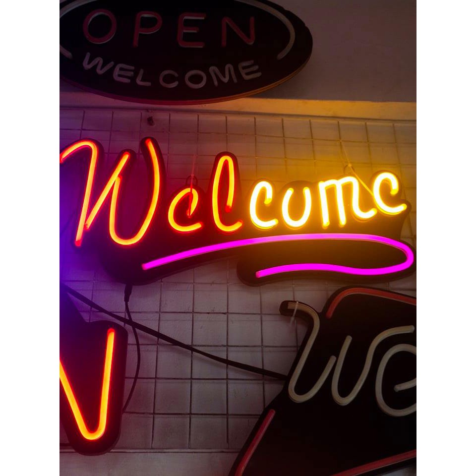 AGC LED NEON LIGHT WELCOME SIGN | Shopee Philippines