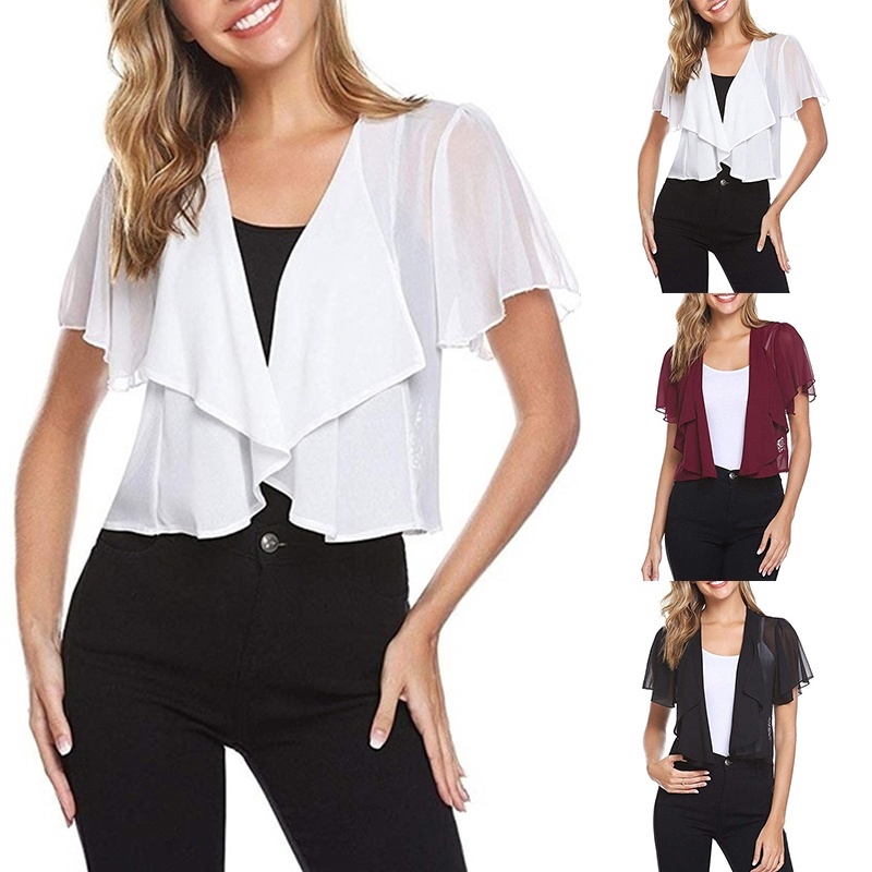 sheer shrug cardigan