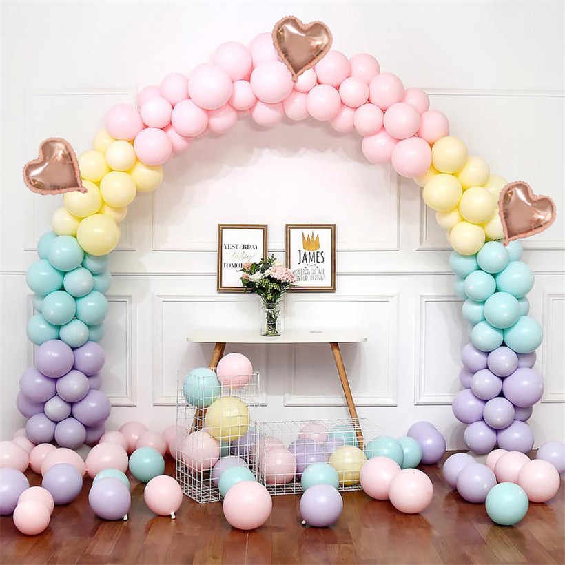 FULLY GOODIES 100pcs Pastel Color Macarons Balloons Mix Color 6inch ...