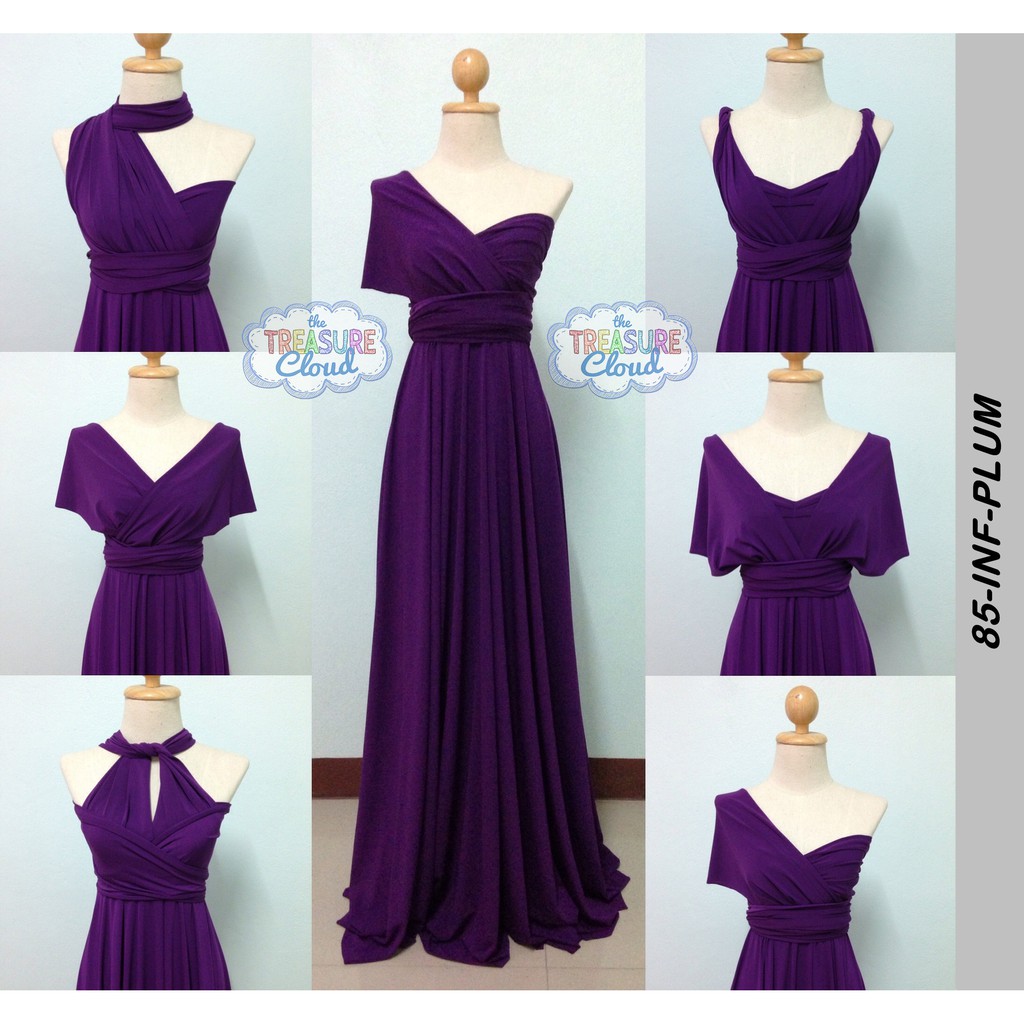 (PLUM) Infinity Dresses / Bridesmaid Dresses | Shopee Philippines