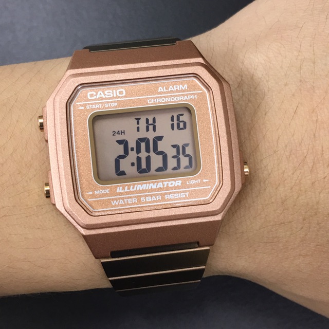 casio women's watch rose gold