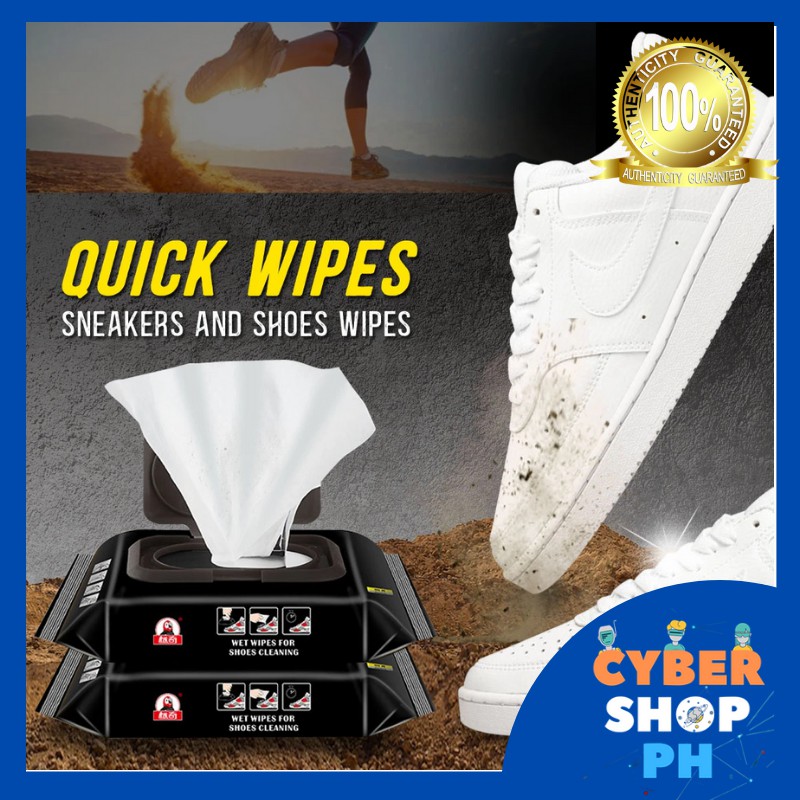 Shoe Wet Wipes 30pcs For Shoes Cleaning Stains Remover Disposable Quick