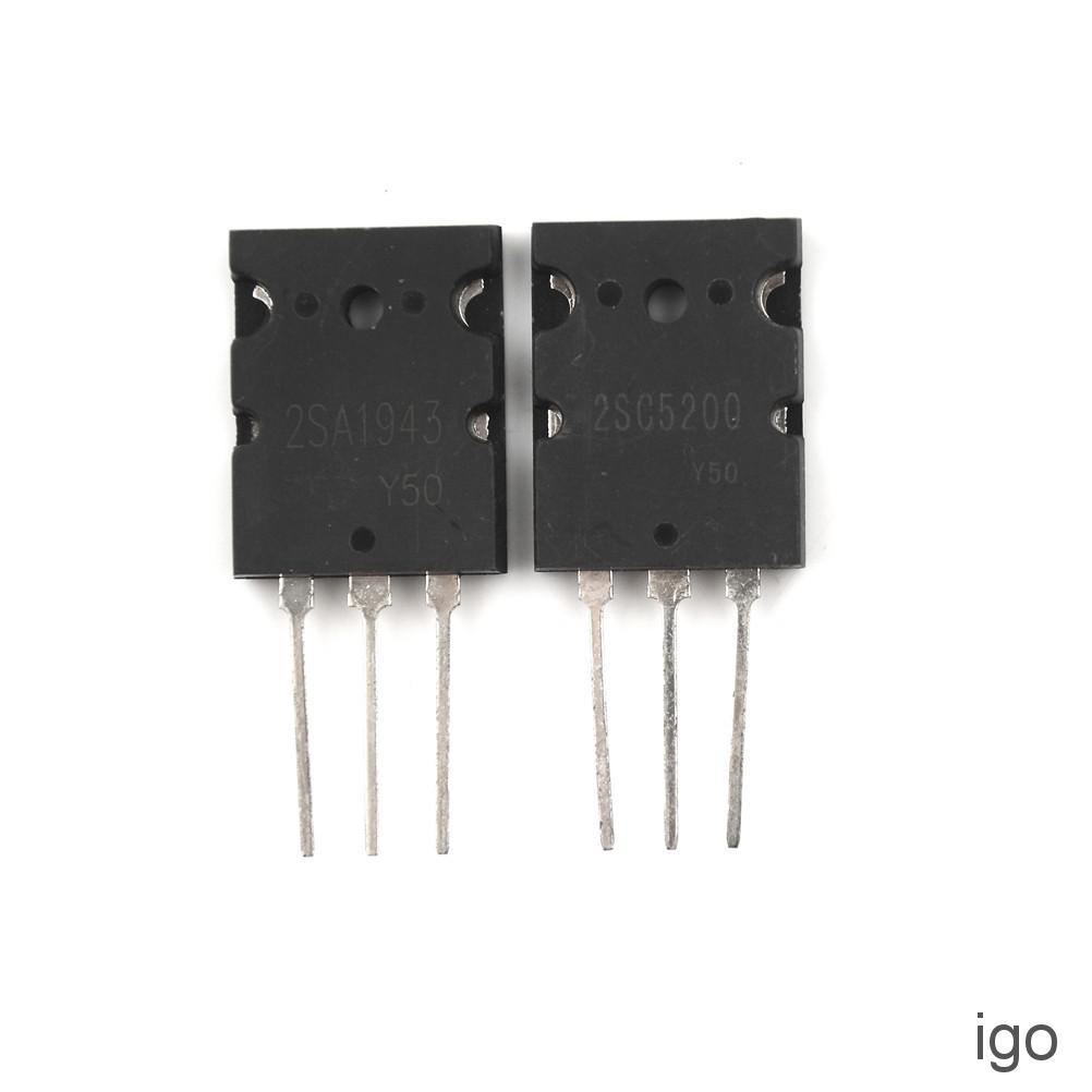 1pair OR 2PCS Transistor TO-3PL 2SA1943-O/2SC5200-O 2SA1943/2SC5200