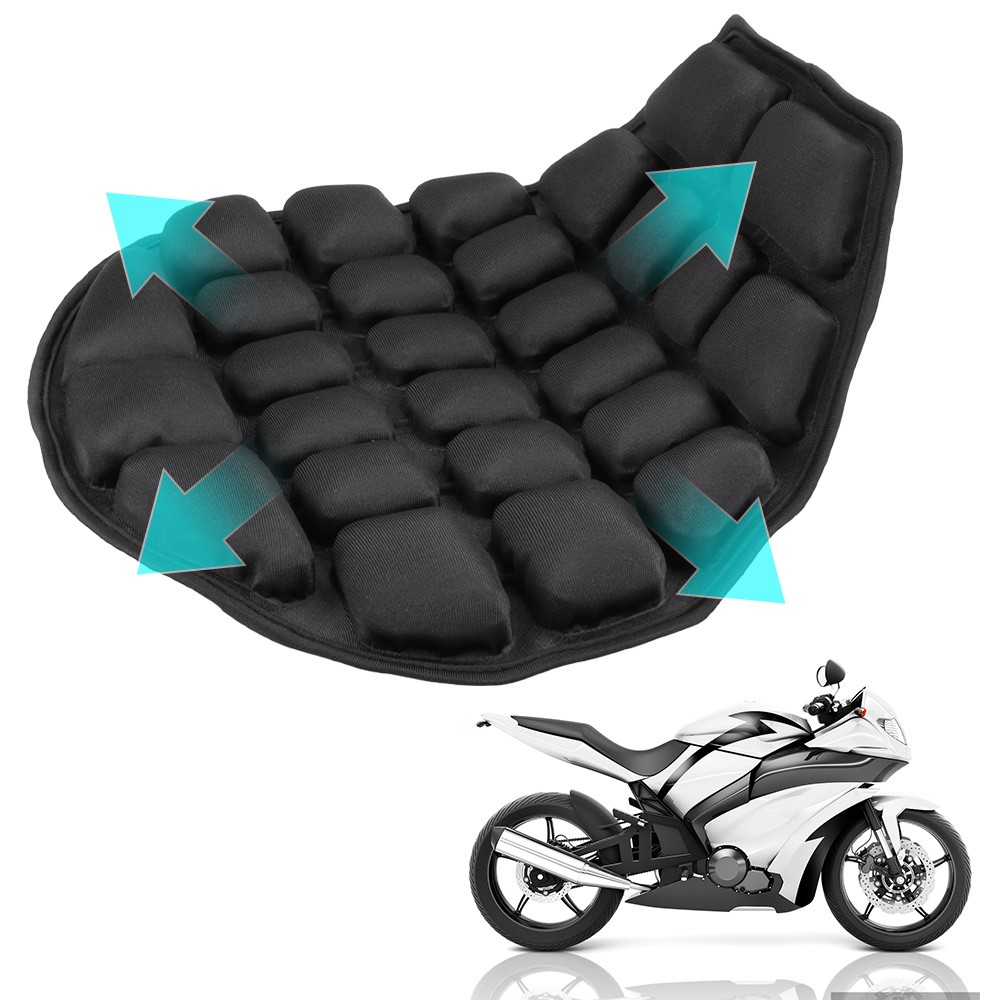 Air Motorcycle Seat Cushion Water Fillable Cooling Down Seat Pad
