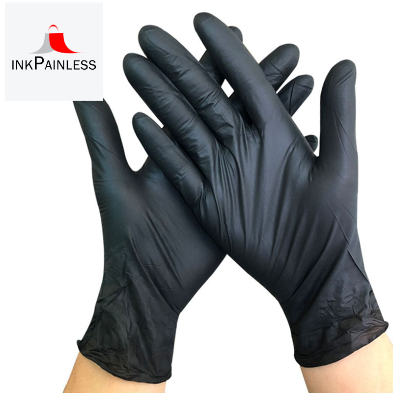 ★Nitrile Gloves Black 6Pcs/Lot Food Grade Waterproof ...