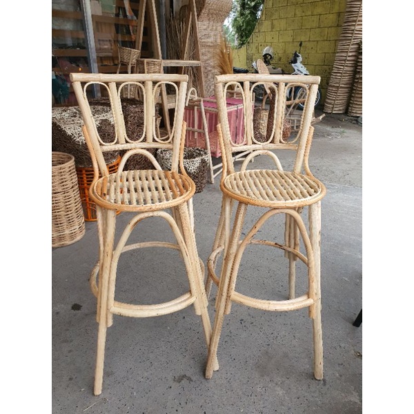 HIGH RATTAN NATIVE CHAIR | Shopee Philippines