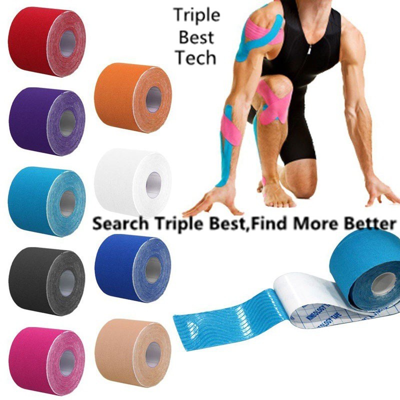 Waterproof Kinesiology Sports Muscle Sports Tape / Elastic Tape Physio Strapping Muscle Tape