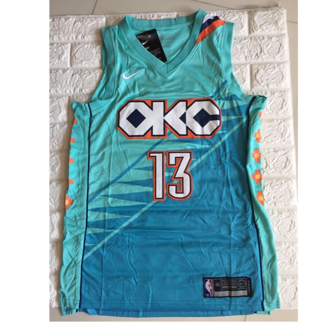 okc teal jersey