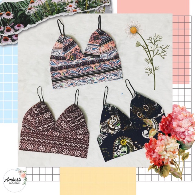 printed bralette