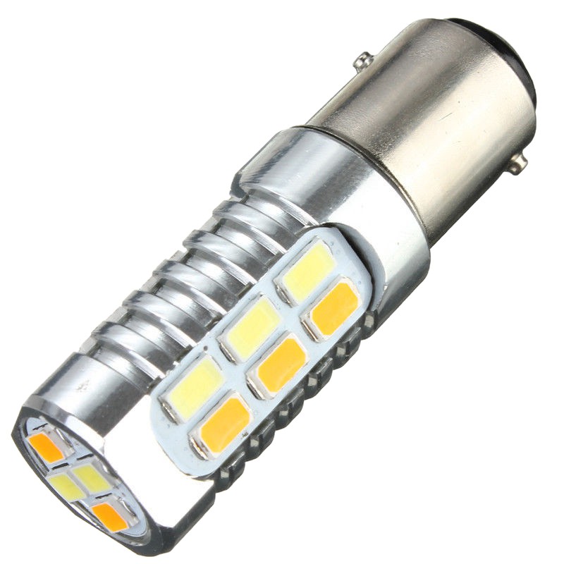 2Pc 1157 5630 22SMD BAY15D Amber//White LED Car Turn Signal Switchback Light Bulb