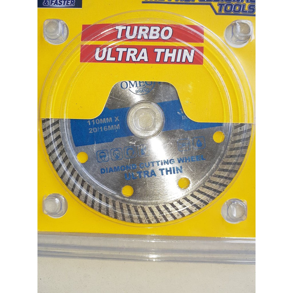 Omega Diamond Cutting Wheel (Turbo Ultra Thin) Shopee Philippines