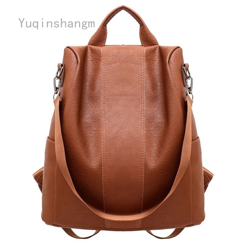 real leather backpack womens