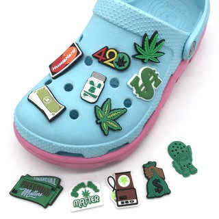 Green Style Series shoes accessories buckle Charms Clogs Pins for  shoes bags