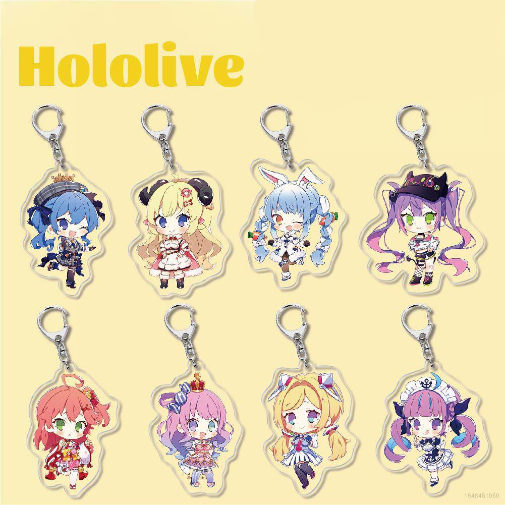 NEW1 Hololive Vtuber Keychain Anime Bag Pendant Keyring Acrylic Haato ...