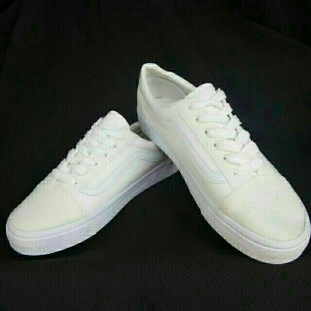 old skool all white