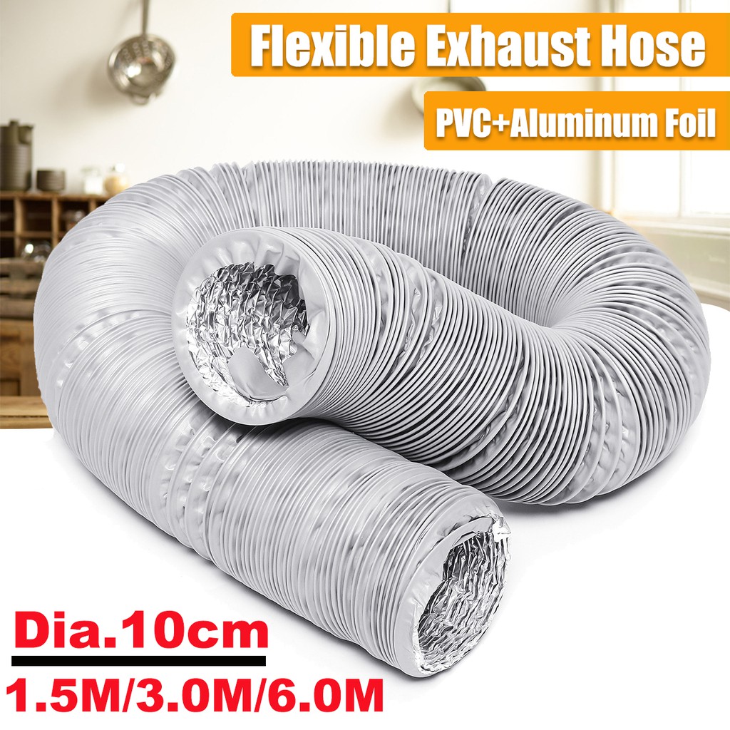 100MM Extractor Fan Ventilation Heat Flexible Exhaust Vent Tube Ducting