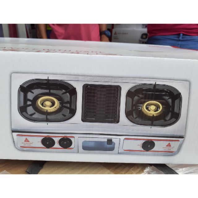 Hanabishi double gas stove with griller Shopee Philippines