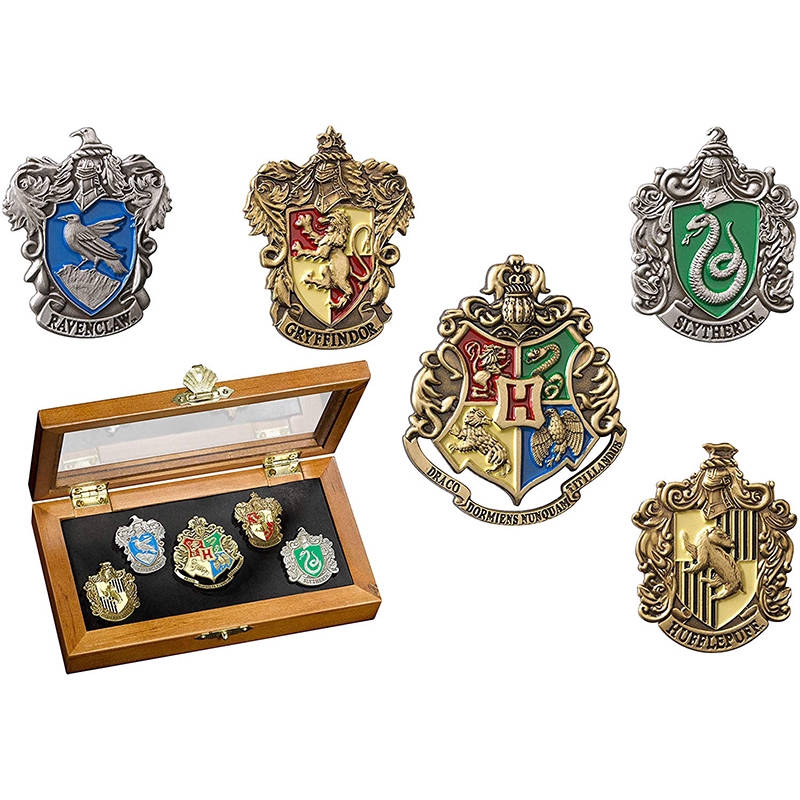 5Pcs   and House Crests Pin Set School Badge Collection Gift