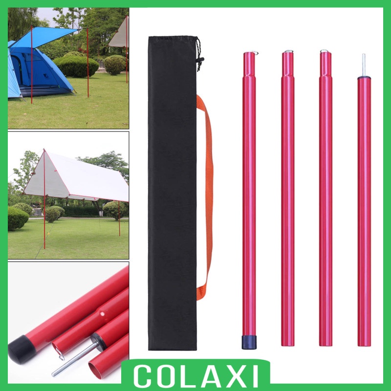 Colaxi Awning Sail Shade Sun Canopy Pole Kit 2m Long Adjustable Pole Metal Shopee Philippines