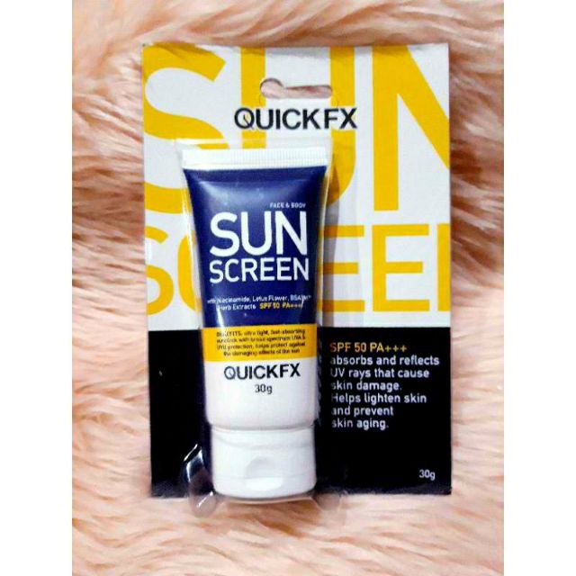 quick sunscreen