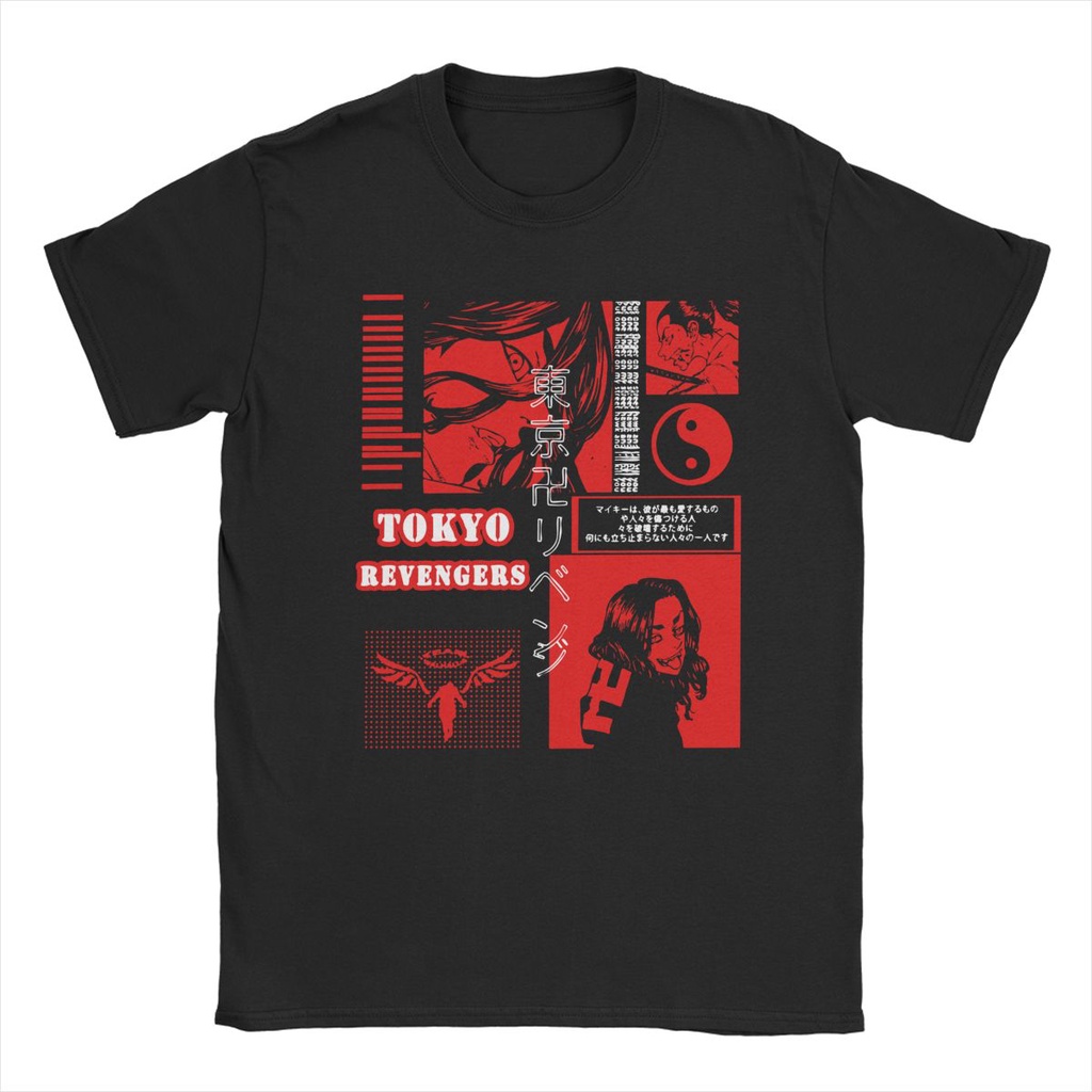 Tokyo Revengers Anime Manga T-Shirts Men Women Mikey Sano Gang Creative Pure Cotton Tees O Neck Short Sleeve T Shirt Clothing