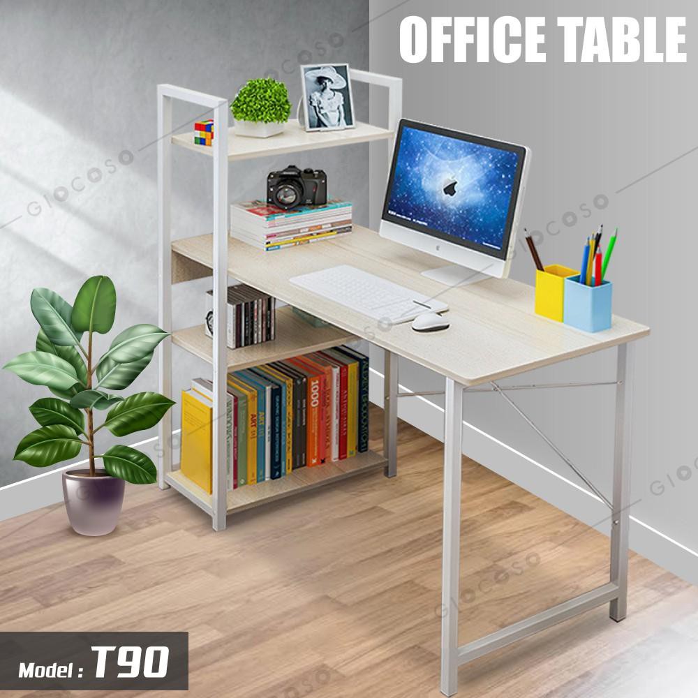 Big Sale Office Table 4 Layers Bookshelf Shop4house Computer Desk Shopee Philippines