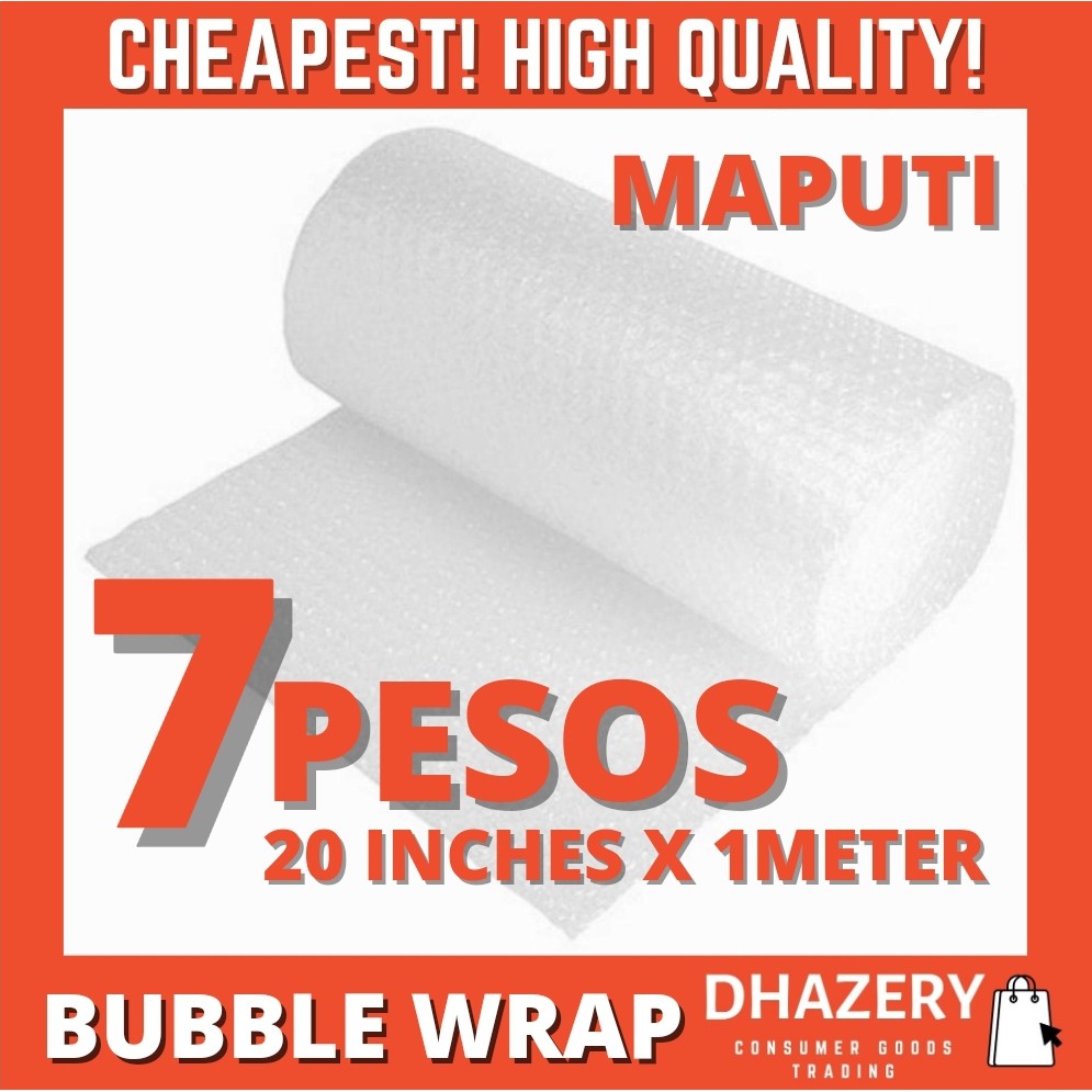BUBBLE WRAP 20 INCHES X 10 METER Shopee Philippines