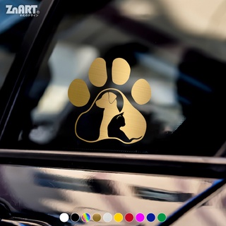 self adhesive decal home decor cat dog vinyl wall car sticker 60 x paw prints 