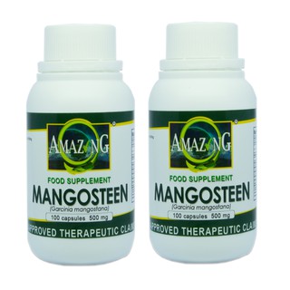 Amazing Food Supplement  Mangosteen Powder  500mg 100 Capsules Set of 2
