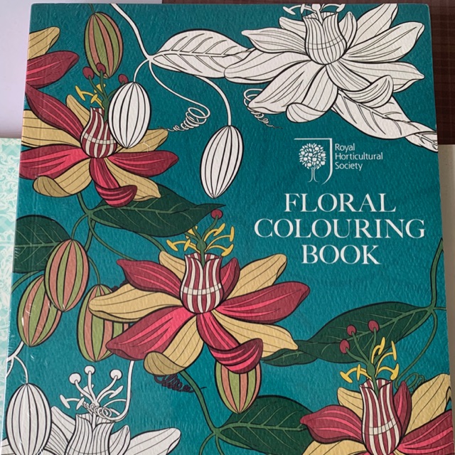 Royal Horticultural Society Floral Colouring Book Shopee Philippines