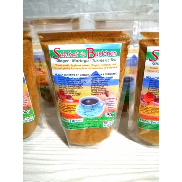 Salabat Turmeric Ginger Moringa Salabat de Bukidnon Shopee Philippines