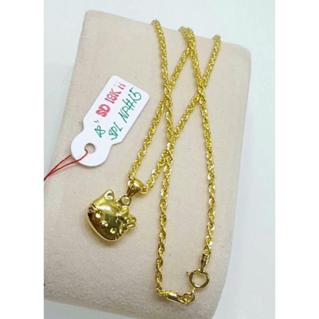 hello kitty necklace gold