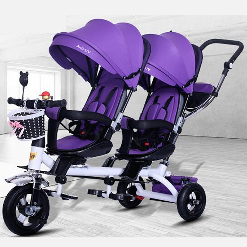 double tricycle stroller