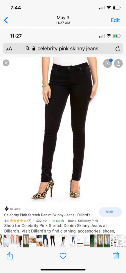 celebrity pink skinny