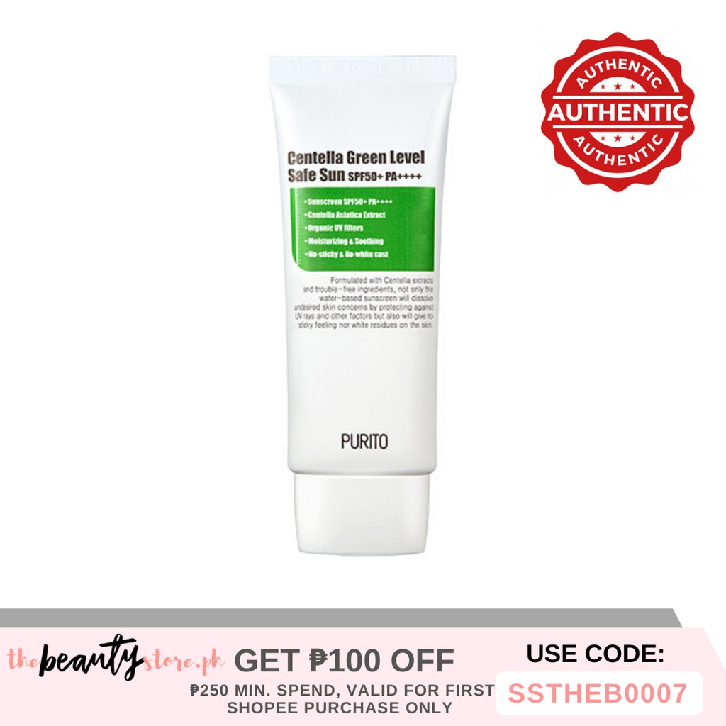 [PURITO] Centella Green Level Safe Sun SPF50+ PA++++ - 60ml *NEW